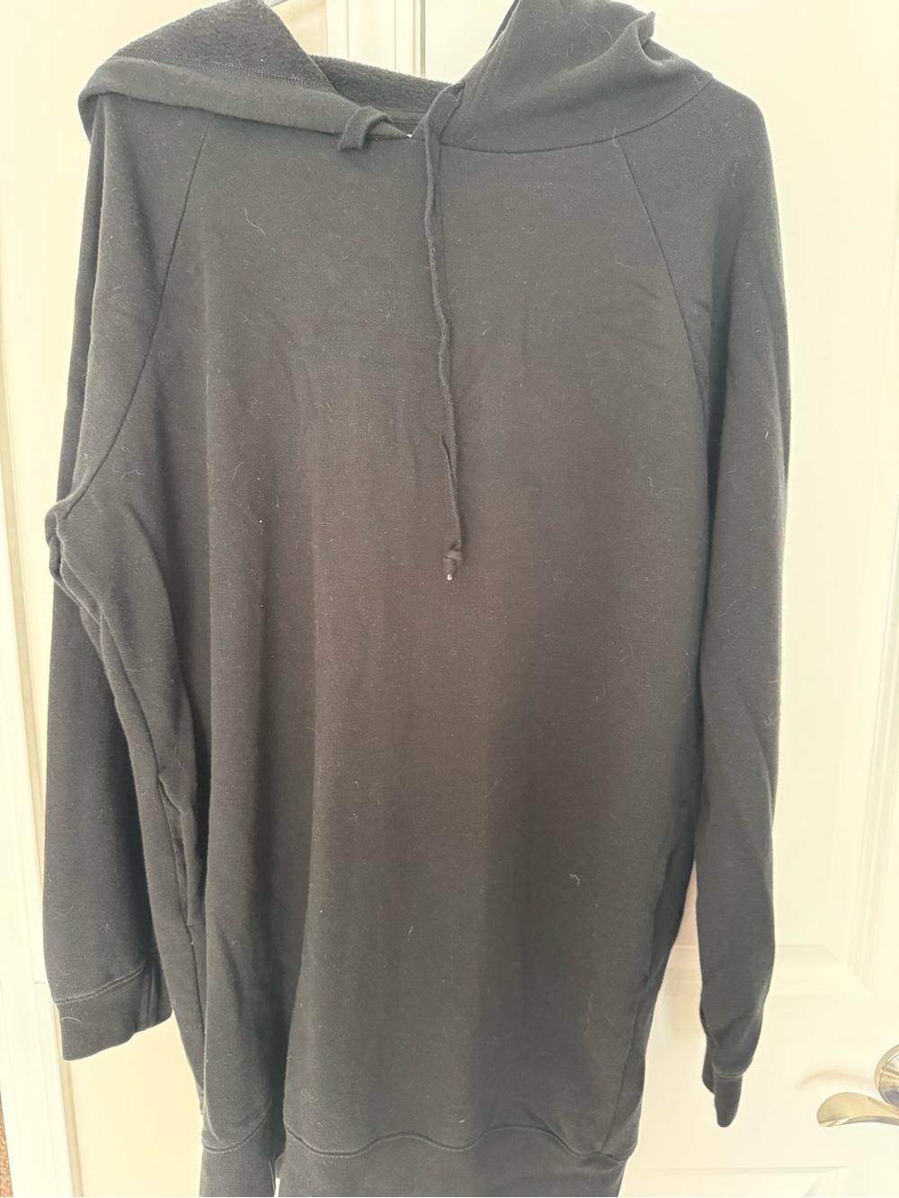 PINK Victoria's Secret Black Fleece Hoodie dress